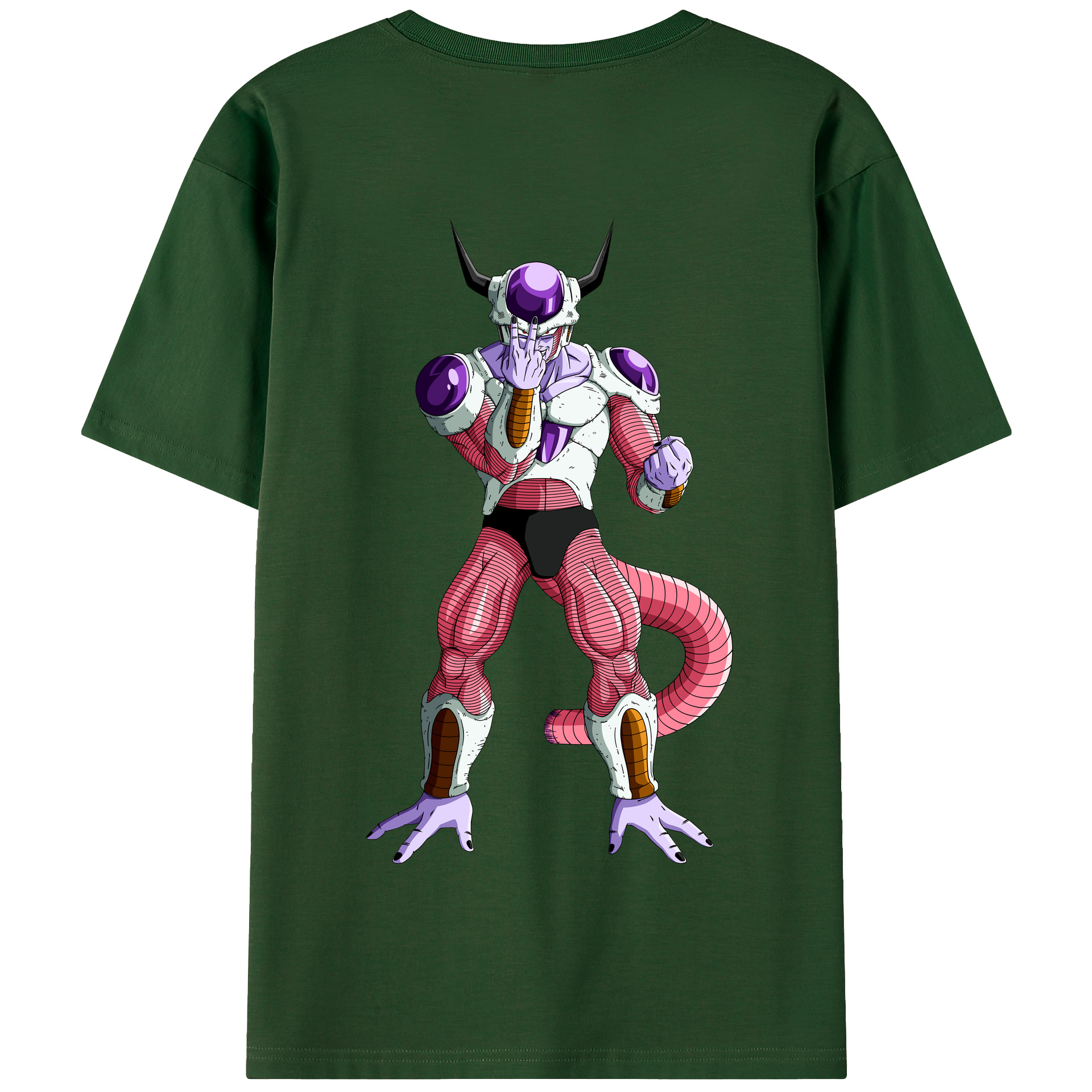 （画像用） ドラゴンボール フリーザ DRAGON BALL Frieza 綿100％半袖Tシャツ（背面プリント）